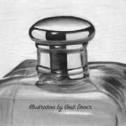 Perfume Bottle - Illustrations by Umit Demir